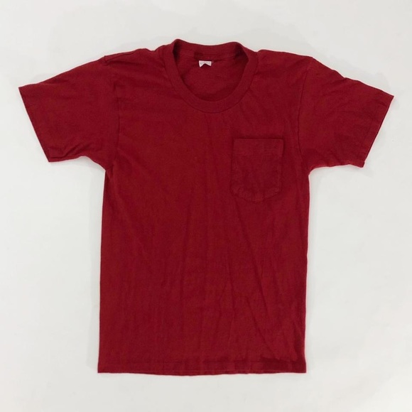 American Vintage Shirts Vtg 8s Jockey Mens Plain Red T Shirt Poshmark